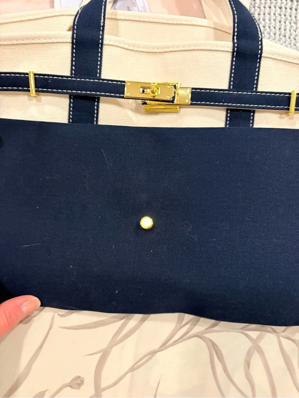 Boatkin canvas bag-navy